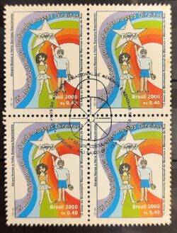 C 2296 Selo Movimento Nacional dos Meninos e Meninas de Rua 2000 Quadra CBC SP 2