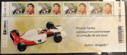 C 2346 Selo Automobilismo Ayrton Senna Formula 1 Carro 2000 Vinheta