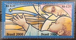 C 2347 Selo Natal Jesus Cristo Estrela Religiao 2000