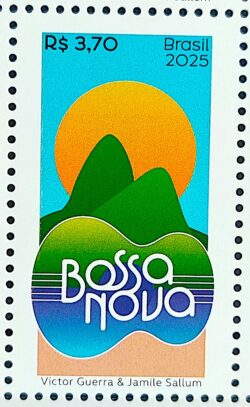 C 4186 Selo Bossa Nova Musica Violao Pao de Acucar Sol 2025