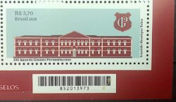 C 4187 Selo Ginasio Pernambucano Educacao Brasao Arquitetura 2025 Codigo de Barras