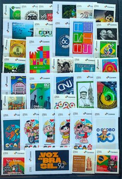 Colecao de Selos Institucionais 2025 – 61 Emissoes