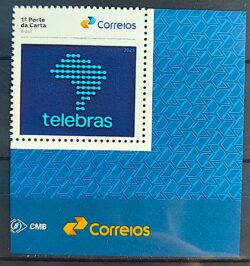SI 122 Selo Institucional Nova Marca Telebras Comunicacao Mapa Telefone 2025 Vinheta Correios
