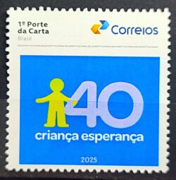 SI 123 Selo Institucional 40 Anos Crianca Esperanca 2025