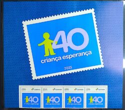 SI 123 Selo Institucional 40 Anos Crianca Esperanca 2025 Porta-Retrato