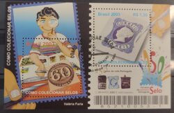 B 132 Bloco Como Colecionar Selos 2003 CBC SP