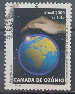 C 2300 Selo Camada de Ozonio Mapa Mao 2000 Circulado 1