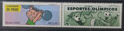 C 2302 Selo Olimpiadas Levantamento de Peso Turma da Monica 2000