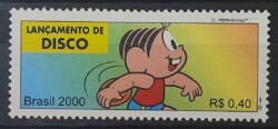 C 2303 Selo Olimpiadas Lancamento de Disco Turma da Monica 2000