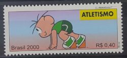 C 2305 Selo Olimpiadas Atletismo Turma da Monica 2000