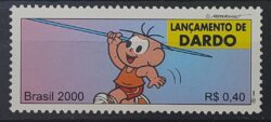 C 2306 Selo Olimpiadas Lancamento de Dardo Turma da Monica 2000
