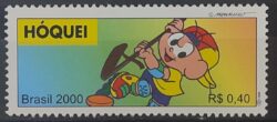 C 2308 Selo Olimpiadas Hoquei Turma da Monica 2000