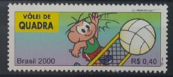 C 2309 Selo Olimpiadas Volei de Quadra Turma da Monica 2000