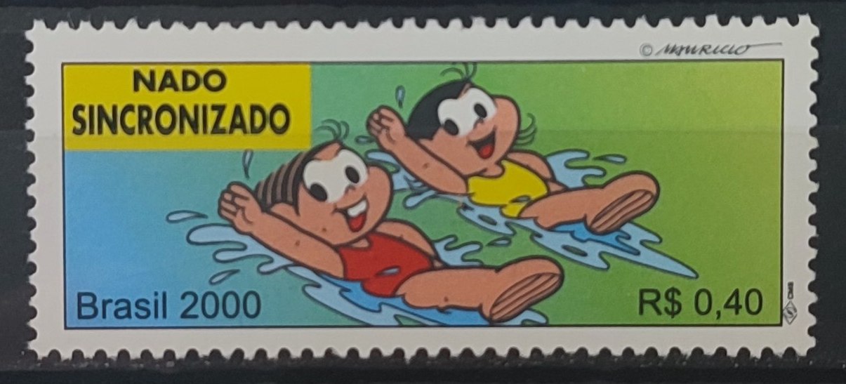C 2310 Selo Olimpiadas Nado Sincronizado Turma da Monica 2000