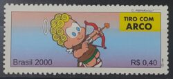 C 2321 Selo Olimpiadas Tiro Com Arco Turma da Mônica 2000