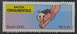 C 2327 Selo Olimpiadas Saltos Ornamentais Turma da Monica 2000