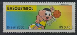 C 2333 Selo Olimpiadas Basquete Turma da Monica 2000