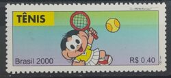 C 2334 Selo Olimpiadas Tenis Turma da Monica 2000