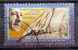 C 2378 Selo Poeta Murilo Mendes Literatura 2001 Circulado 1