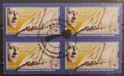 C 2378 Selo Poeta Murilo Mendes Literatura 2001 Quadra CBC MG