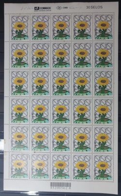 C 2380 Selo Dia Mundial Sem Tabaco Flor 2001 Folha