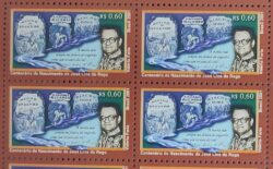 C 2381 Selo Escritor Jose Lins do Rego Literatura 2001 Quadra