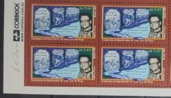 C 2381 Selo Escritor Jose Lins do Rego Literatura 2001 Quadra Vinheta Correios