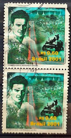 C 2396 Selo Bernardo Sayao Agricultura Brasilia 2001 Circulado 1