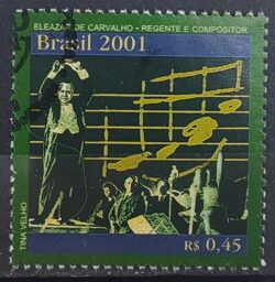 C 2397 Selo Eleazar de Carvalho Musica Maestro 2001 Circulado 4