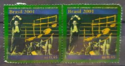 C 2397 Selo Eleazar de Carvalho Musica Maestro 2001 Circulado 8