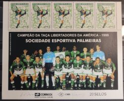 C 2404 Selo Campeoes da Libertadores Futebol Palmeiras 2001 Vinheta