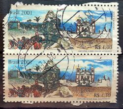 C 2417 Selo UPAEP Santuario de Bom Jesus de Matosinhos Igreja Religiao 2001 Circulado 1