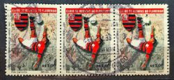 C 2430 Selo Campeoes da Libertadores Futebol Flamengo 2001 Circulado 1