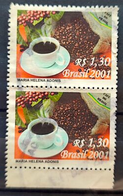 C 2435 Selo Cafe Bebida Gastronomia 2001 Circulado 1