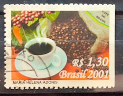 C 2435 Selo Cafe Bebida Gastronomia 2001 Circulado 4