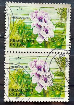 C 2439 Selo Flora do Mercosul Aguape Flor 2001 Circulado 3