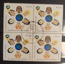 C 2446 Selo Dia da Mulher Mapa 2002 Quadra CBC DF