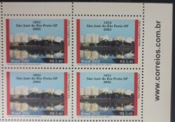 C 2447 Selo Sao Jose do Rio Preto 2002 Quadra Vinheta Site