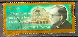 C 2453 Selo Josemaria Escriva Igreja Religiao Opus Dei 2002 Circulado 1