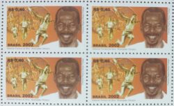 C 2481 Selo Adhemar Ferreira da Silva Bicampeao Olimpico Salto Triplo Atletismo 2002 Quadra