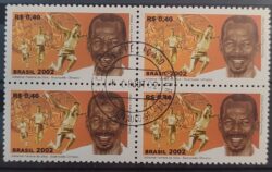 C 2481 Selo Adhemar Ferreira da Silva Bicampeao Olimpico Salto Triplo Atletismo 2002 Quadra CPD SP