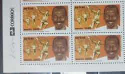 C 2481 Selo Adhemar Ferreira da Silva Bicampeao Olimpico Salto Triplo Atletismo 2002 Quadra Vinheta Correios