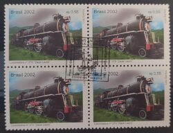 C 2489 Selo Locomotiva Zeze Trem Transporte 2002 Quadra CBC MG