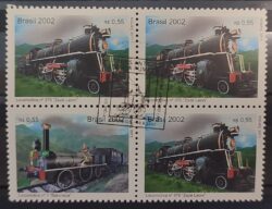 C 2489 Selo Locomotiva Zeze Trem Transporte 2002 Quadra CBC RJ Mista 1