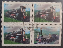 C 2489 Selo Locomotiva Zeze Trem Transporte 2002 Quadra CBC RJ Mista 2