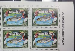 C 2490 Selo Turismo Bonito Peixe Tucano Pantanal Mercosul Cachoeira Ave 2002 Quadra Vinheta Site