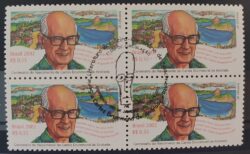 C 2491 Selo Carlos Drummond de Andrade Literatura Rio de Janeiro Oculos 2002 Quadra CBC RJ