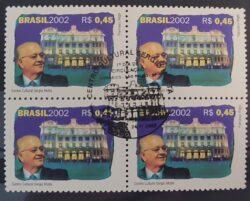 C 2494 Selo Sergio Motta Comunicacao Arquitetura 2002 Quadra CBC SP