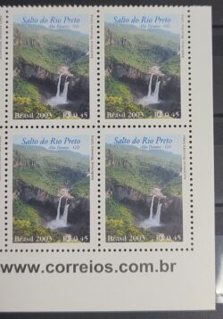 C 2508 Selo Cachoeira Salto do Rio Preto Alto Paraiso GO 2003 Quadra Vinheta Site
