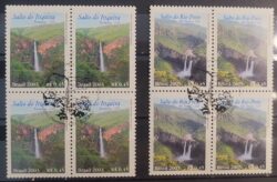 C 2508 Selo Salto do Itiquira Rio Preto Cachoeira Formosa Goias 2003 Quadra CBC GO